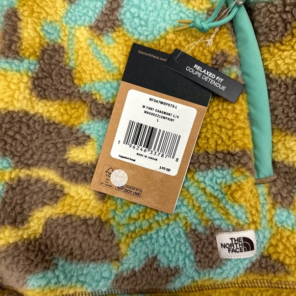 The North Face Printed Cragmont ¼ Snap Fleece Pullover (Wasabi Camo) - Picture 12 of 16